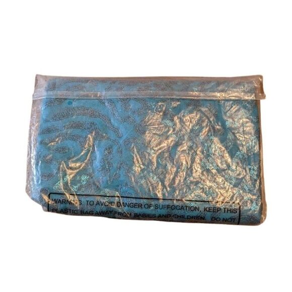 🆕NWT BOB MACKIE WEARABLE ART SEQUIN KNIT LINED TOP TEAL - XL - Picture 6 of 8